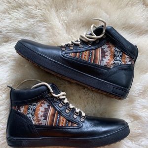 Mens black mid tops by Inkkas